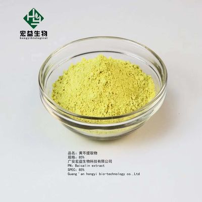 Extracto amarillo claro de Baicalensis del Scutellaria del extracto el 80% el 85% de Baicalin del polvo