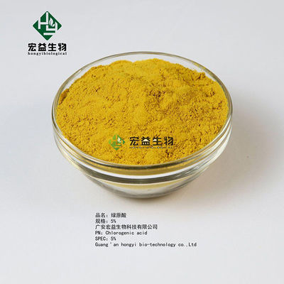 Brown amarillea el polvo Honeysuckle Extract Chlorogenic Acid Extract el 5%